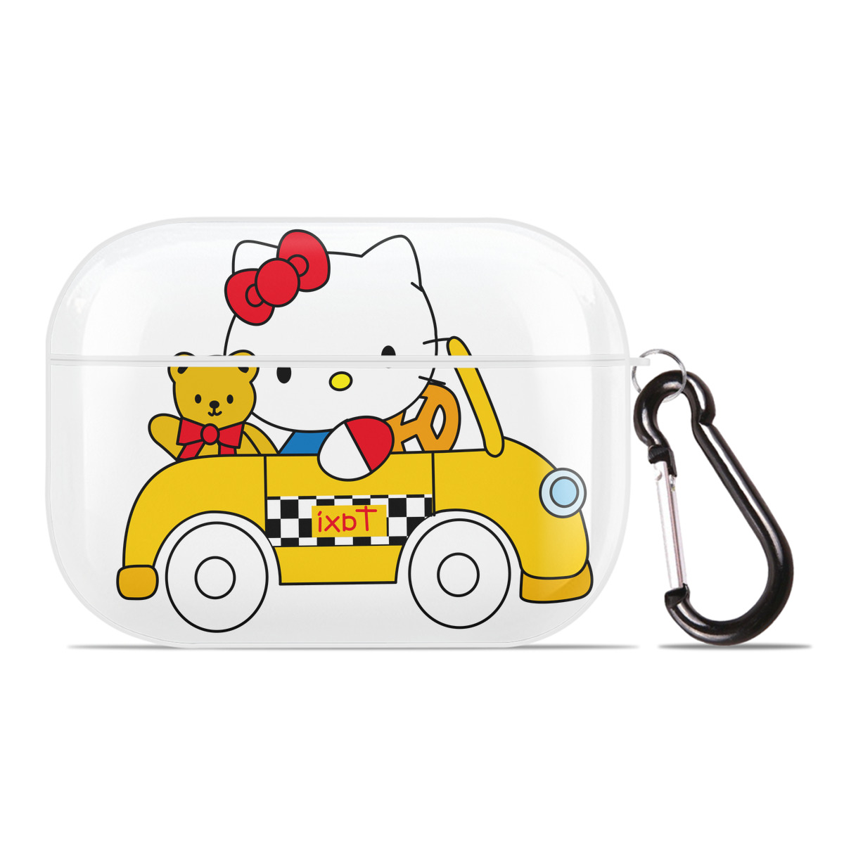 （画像用） Hello Kitty ハローキティ 【AirPods Pro用】ハードシェル保護ケース 耐衝撃・防指紋・カラビナ付き商品仕様