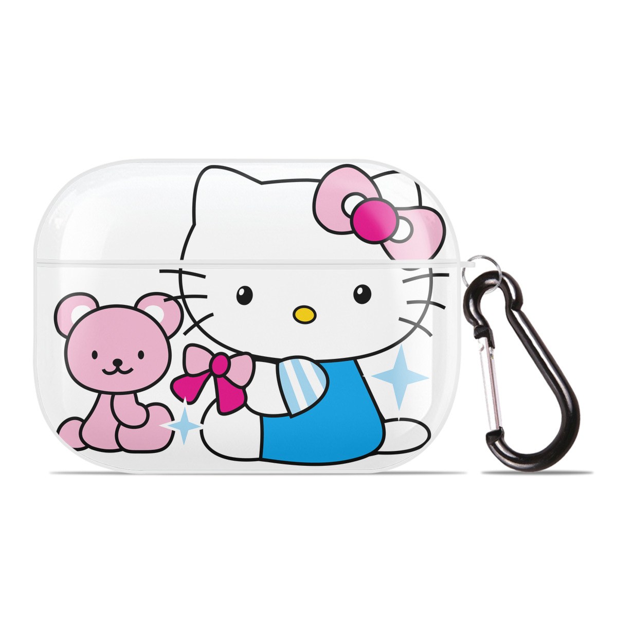 （画像用） Hello Kitty ハローキティ 【AirPods Pro用】ハードシェル保護ケース 耐衝撃・防指紋・カラビナ付き商品仕様