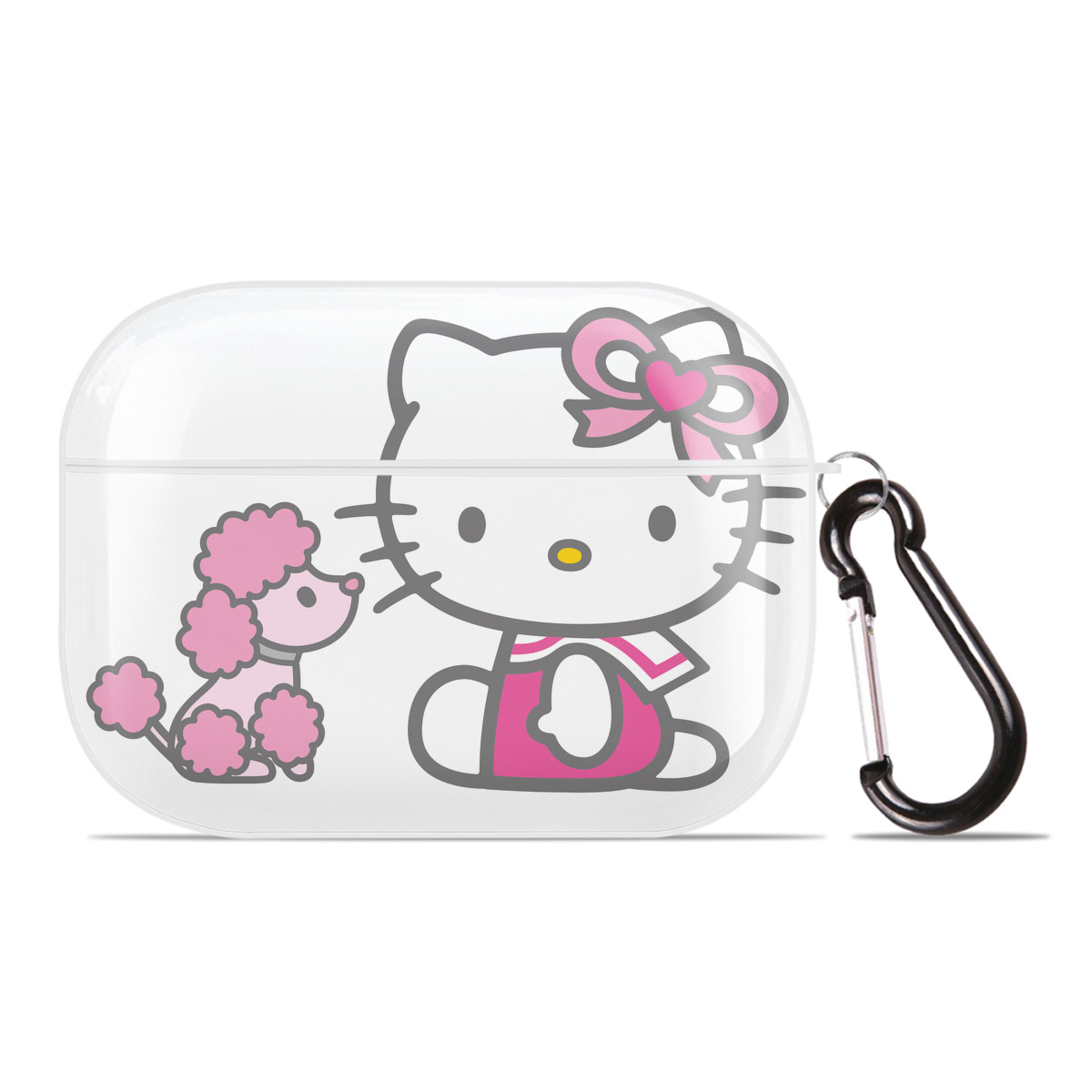 （画像用） Hello Kitty ハローキティ 【AirPods Pro用】ハードシェル保護ケース 耐衝撃・防指紋・カラビナ付き商品仕様