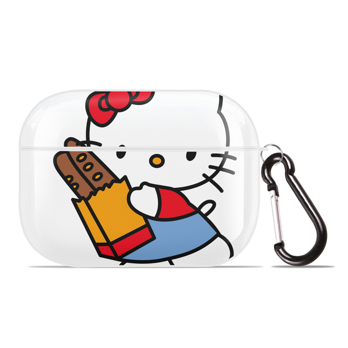 （画像用） Hello Kitty ハローキティ 【AirPods Pro用】ハードシェル保護ケース 耐衝撃・防指紋・カラビナ付き商品仕様