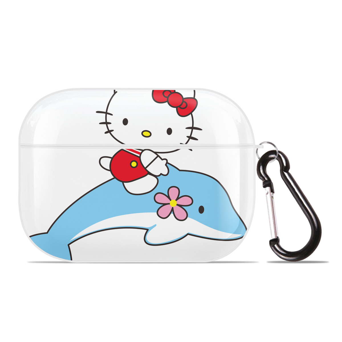 （画像用） Hello Kitty ハローキティ 【AirPods Pro用】ハードシェル保護ケース 耐衝撃・防指紋・カラビナ付き商品仕様