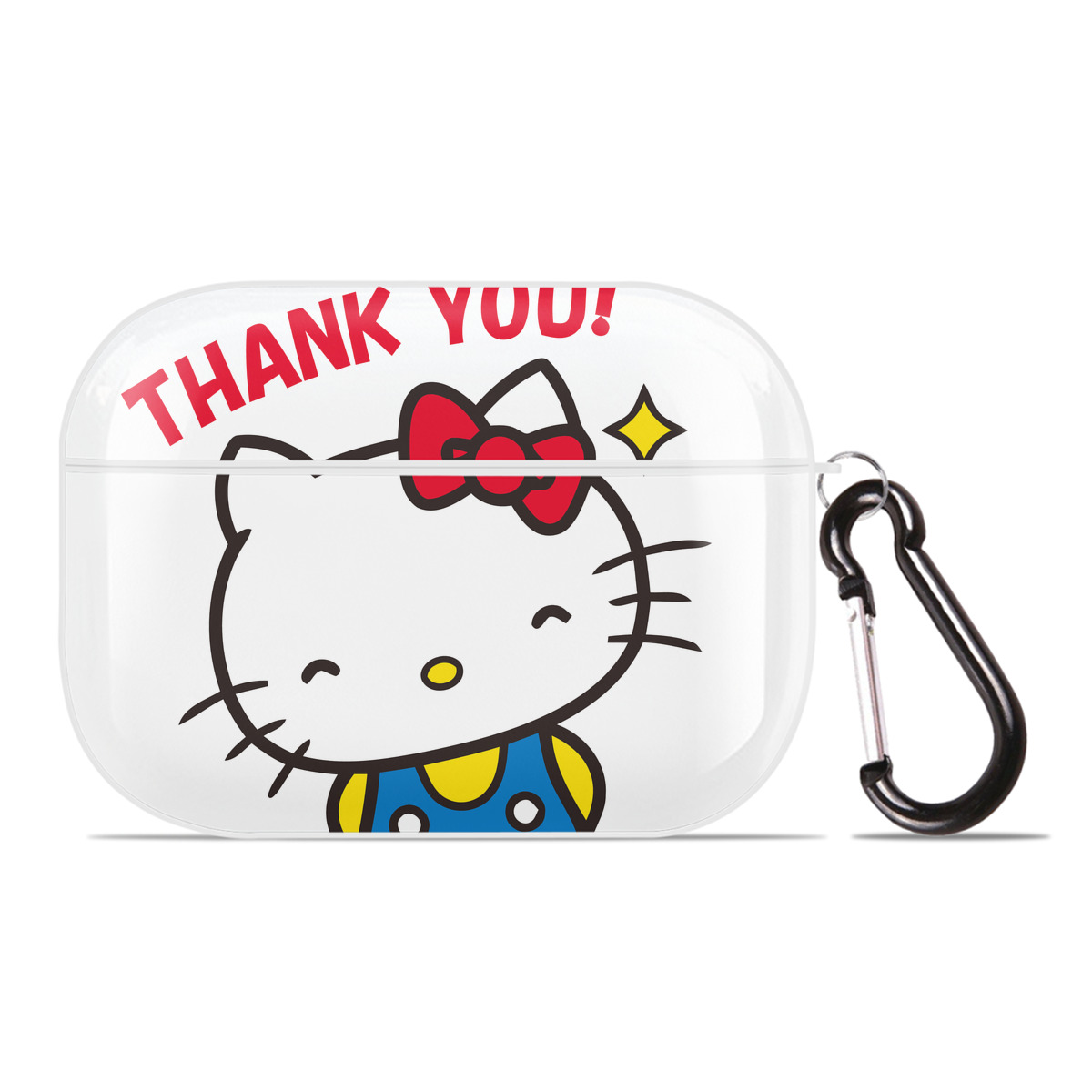 （画像用） Hello Kitty ハローキティ 【AirPods Pro用】ハードシェル保護ケース 耐衝撃・防指紋・カラビナ付き商品仕様