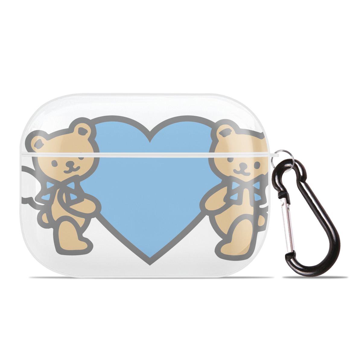 （画像用） Hello Kitty ハローキティ 【AirPods Pro用】ハードシェル保護ケース 耐衝撃・防指紋・カラビナ付き商品仕様