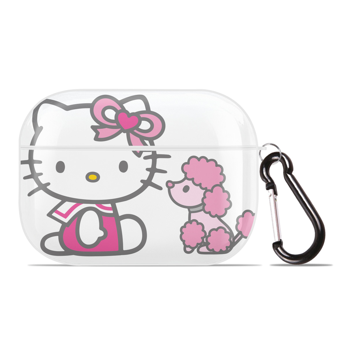 （画像用） Hello Kitty ハローキティ 【AirPods Pro用】ハードシェル保護ケース 耐衝撃・防指紋・カラビナ付き商品仕様