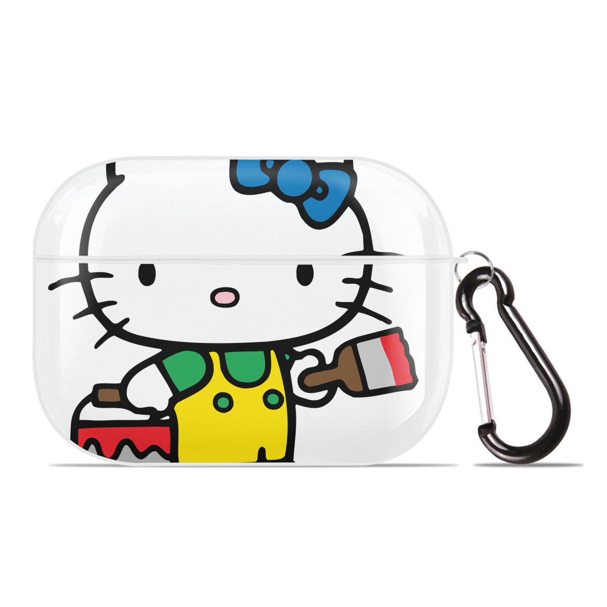 （画像用） Hello Kitty ハローキティ 【AirPods Pro用】ハードシェル保護ケース 耐衝撃・防指紋・カラビナ付き商品仕様