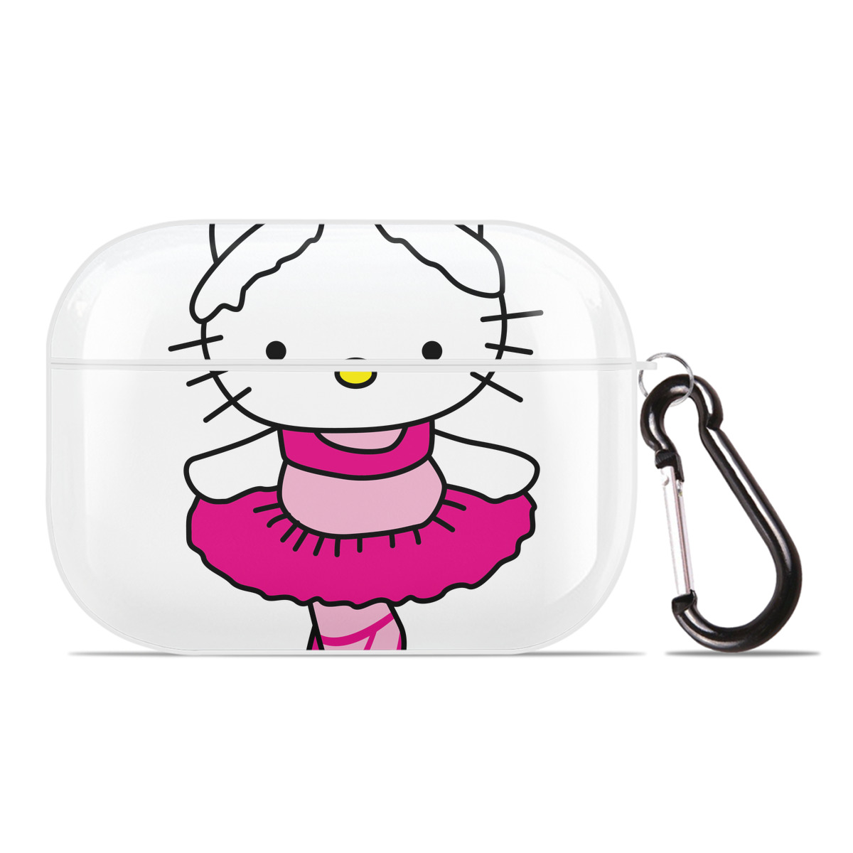 （画像用） Hello Kitty ハローキティ 【AirPods Pro用】ハードシェル保護ケース 耐衝撃・防指紋・カラビナ付き商品仕様