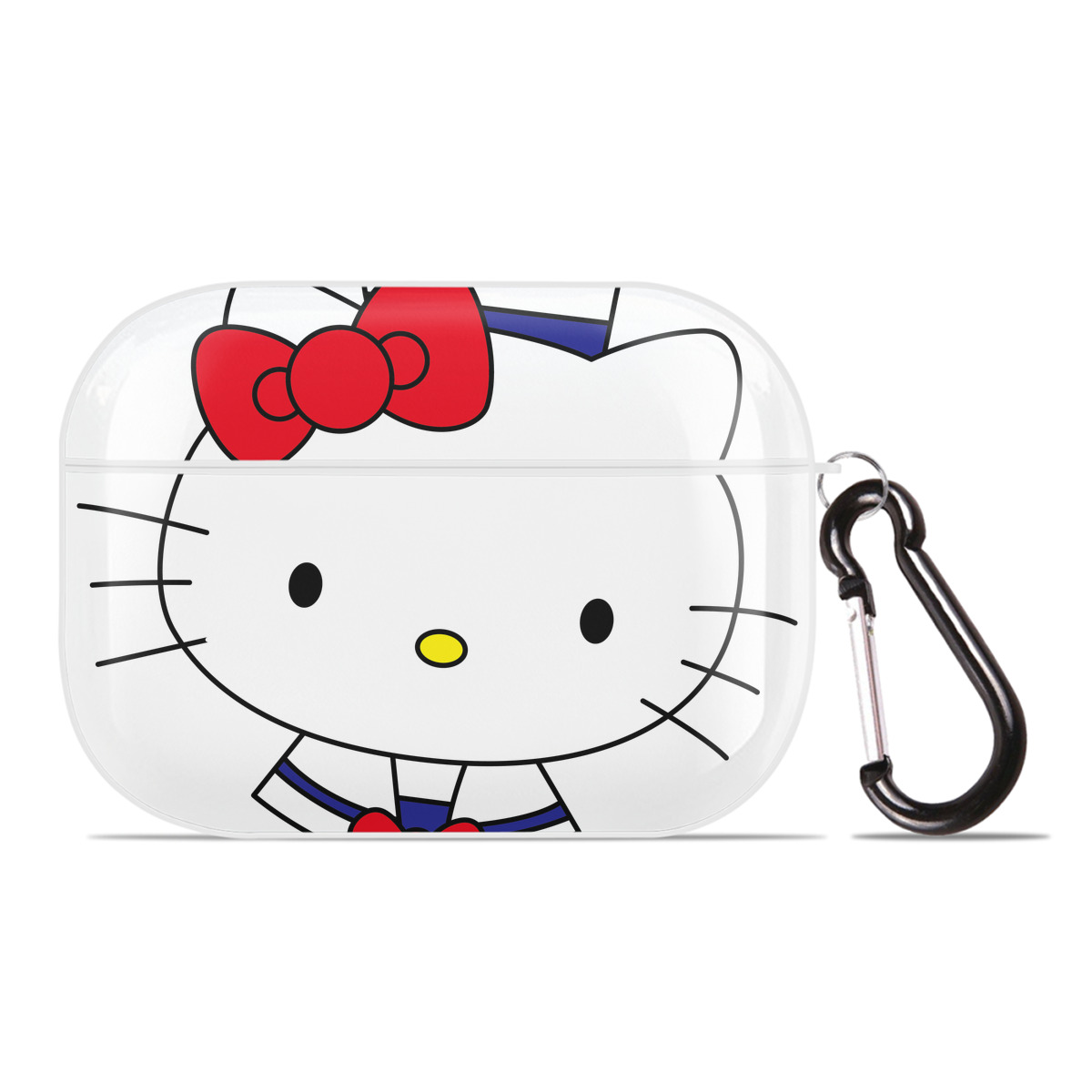 （画像用） Hello Kitty ハローキティ 【AirPods Pro用】ハードシェル保護ケース 耐衝撃・防指紋・カラビナ付き商品仕様
