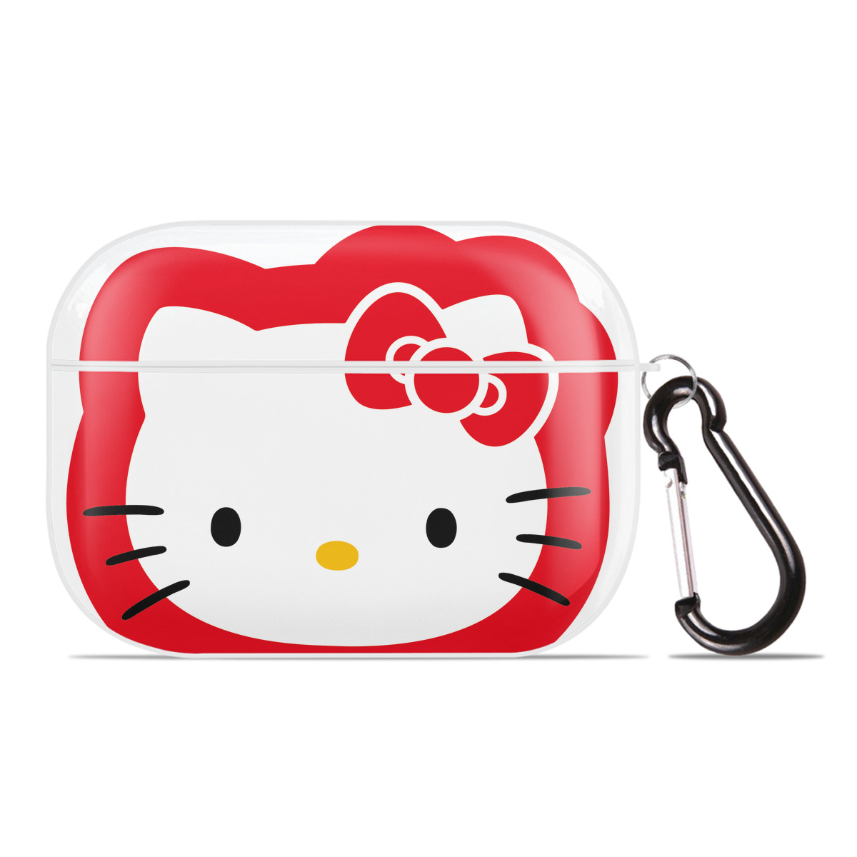 （画像用） Hello Kitty ハローキティ 【AirPods Pro用】ハードシェル保護ケース 耐衝撃・防指紋・カラビナ付き商品仕様