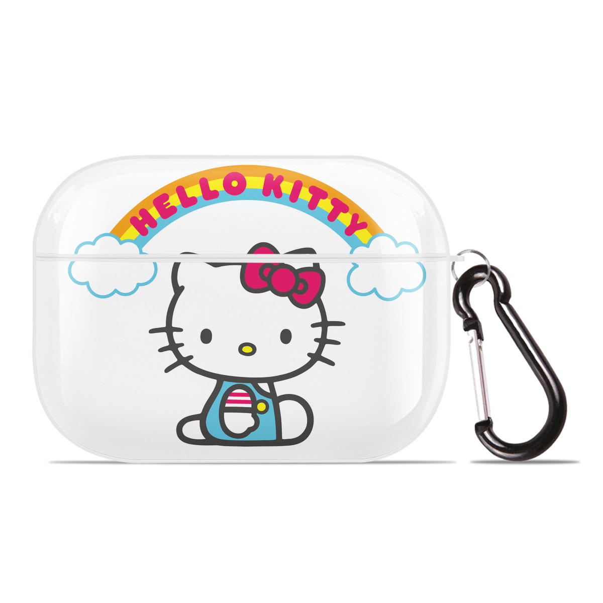 （画像用） Hello Kitty ハローキティ 【AirPods Pro用】ハードシェル保護ケース 耐衝撃・防指紋・カラビナ付き商品仕様