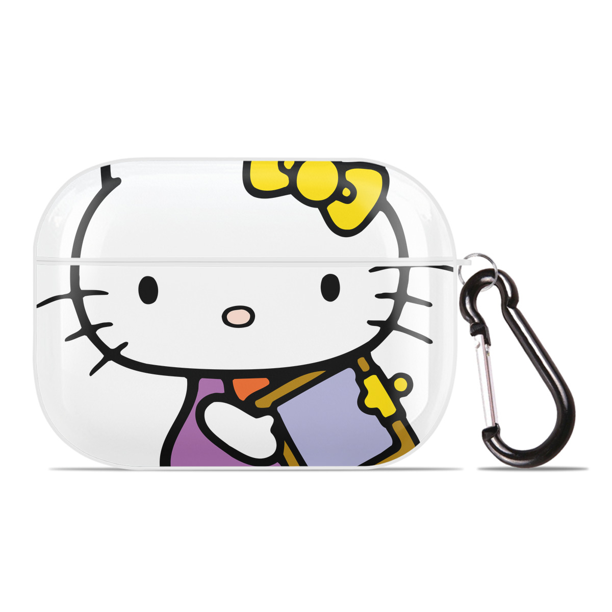 （画像用） Hello Kitty ハローキティ 【AirPods Pro用】ハードシェル保護ケース 耐衝撃・防指紋・カラビナ付き商品仕様