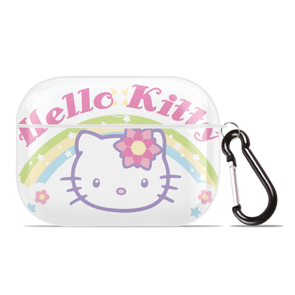 （画像用） Hello Kitty ハローキティ 【AirPods Pro用】ハードシェル保護ケース 耐衝撃・防指紋・カラビナ付き商品仕様