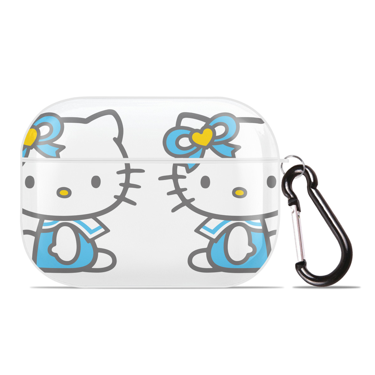 （画像用） Hello Kitty ハローキティ 【AirPods Pro用】ハードシェル保護ケース 耐衝撃・防指紋・カラビナ付き商品仕様
