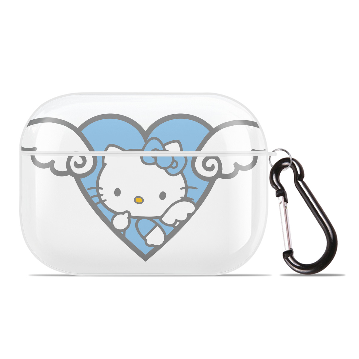 （画像用） Hello Kitty ハローキティ 【AirPods Pro用】ハードシェル保護ケース 耐衝撃・防指紋・カラビナ付き商品仕様