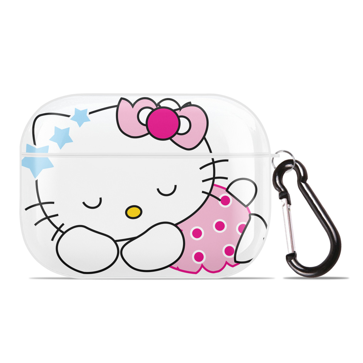 （画像用） Hello Kitty ハローキティ 【AirPods Pro用】ハードシェル保護ケース 耐衝撃・防指紋・カラビナ付き商品仕様