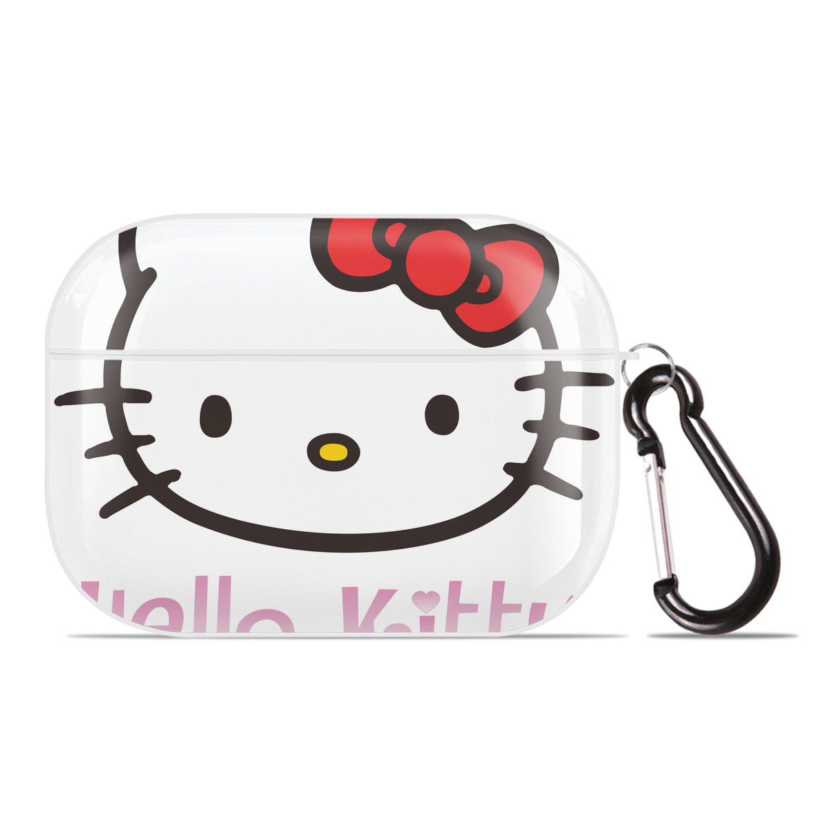 （画像用） Hello Kitty ハローキティ 【AirPods Pro用】ハードシェル保護ケース 耐衝撃・防指紋・カラビナ付き商品仕様