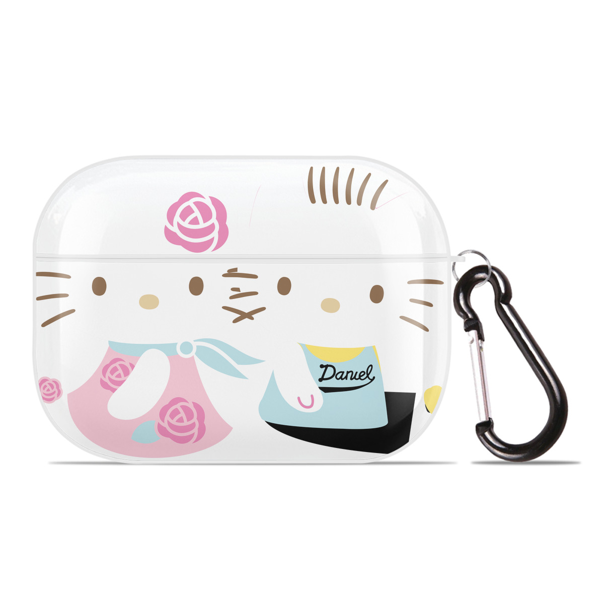 （画像用） Hello Kitty ハローキティ 【AirPods Pro用】ハードシェル保護ケース 耐衝撃・防指紋・カラビナ付き商品仕様