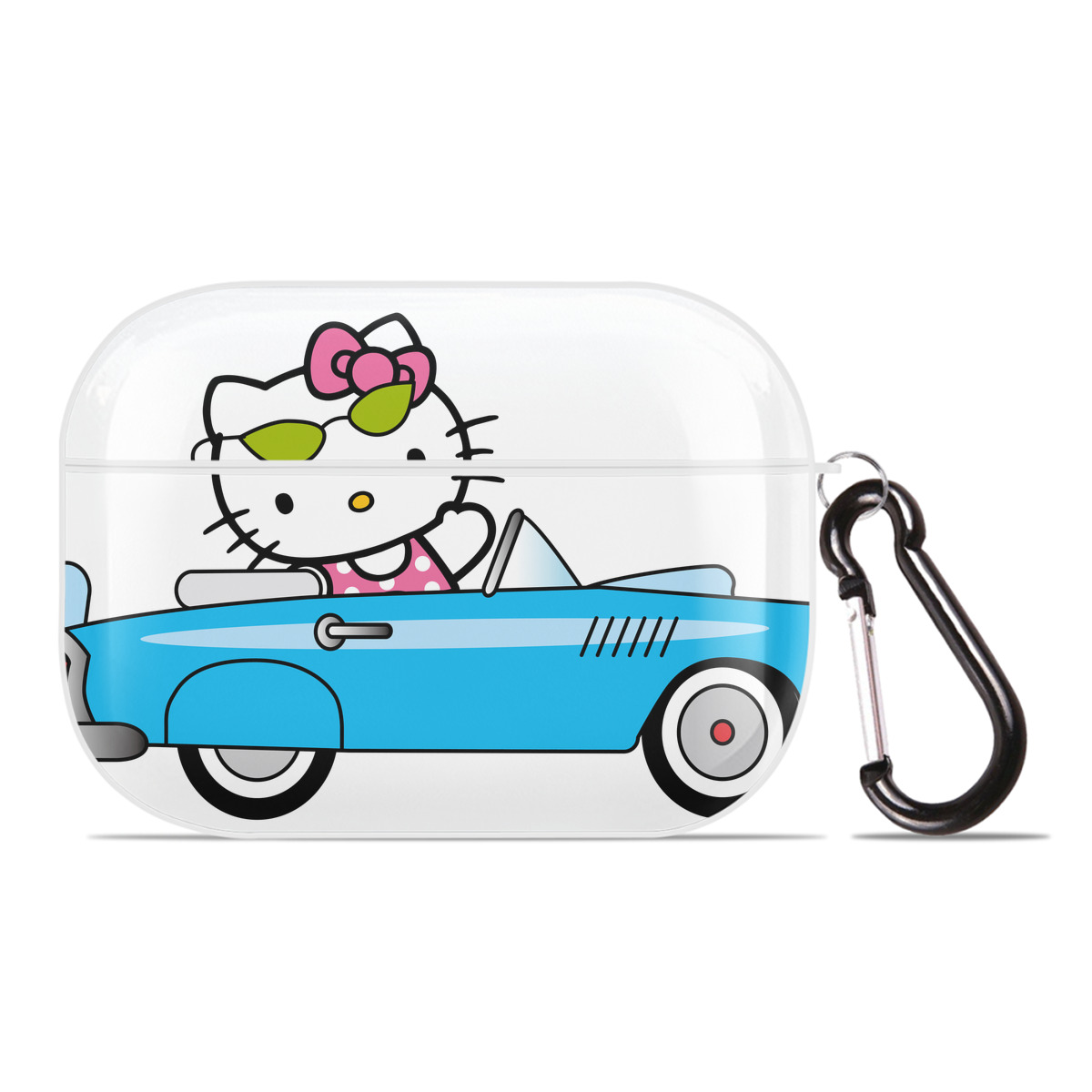 （画像用） Hello Kitty ハローキティ 【AirPods Pro用】ハードシェル保護ケース 耐衝撃・防指紋・カラビナ付き商品仕様