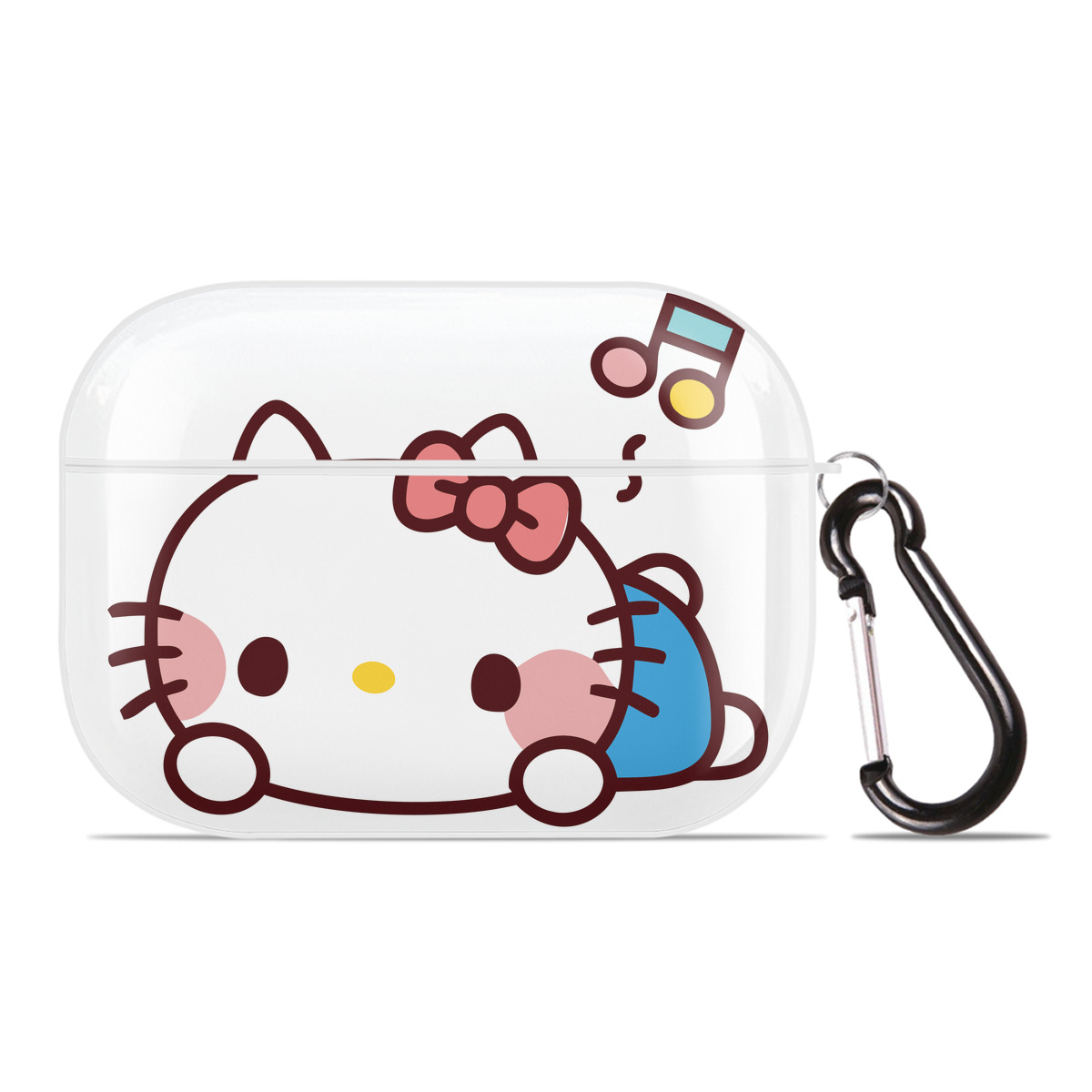 （画像用） Hello Kitty ハローキティ 【AirPods Pro用】ハードシェル保護ケース 耐衝撃・防指紋・カラビナ付き商品仕様