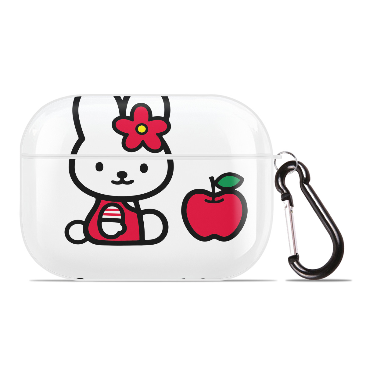 （画像用） Hello Kitty ハローキティ 【AirPods Pro用】ハードシェル保護ケース 耐衝撃・防指紋・カラビナ付き商品仕様