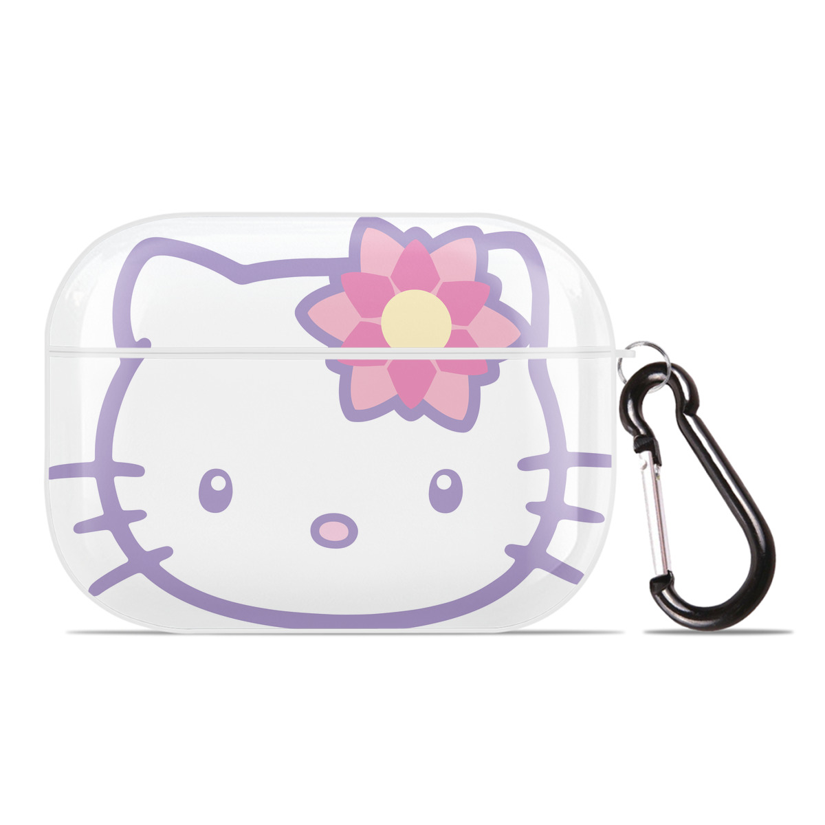 （画像用） Hello Kitty ハローキティ 【AirPods Pro用】ハードシェル保護ケース 耐衝撃・防指紋・カラビナ付き商品仕様