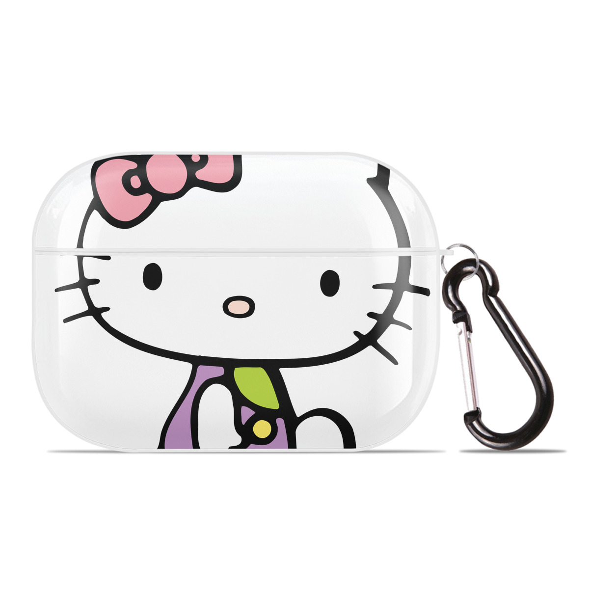 （画像用） Hello Kitty ハローキティ 【AirPods Pro用】ハードシェル保護ケース 耐衝撃・防指紋・カラビナ付き商品仕様