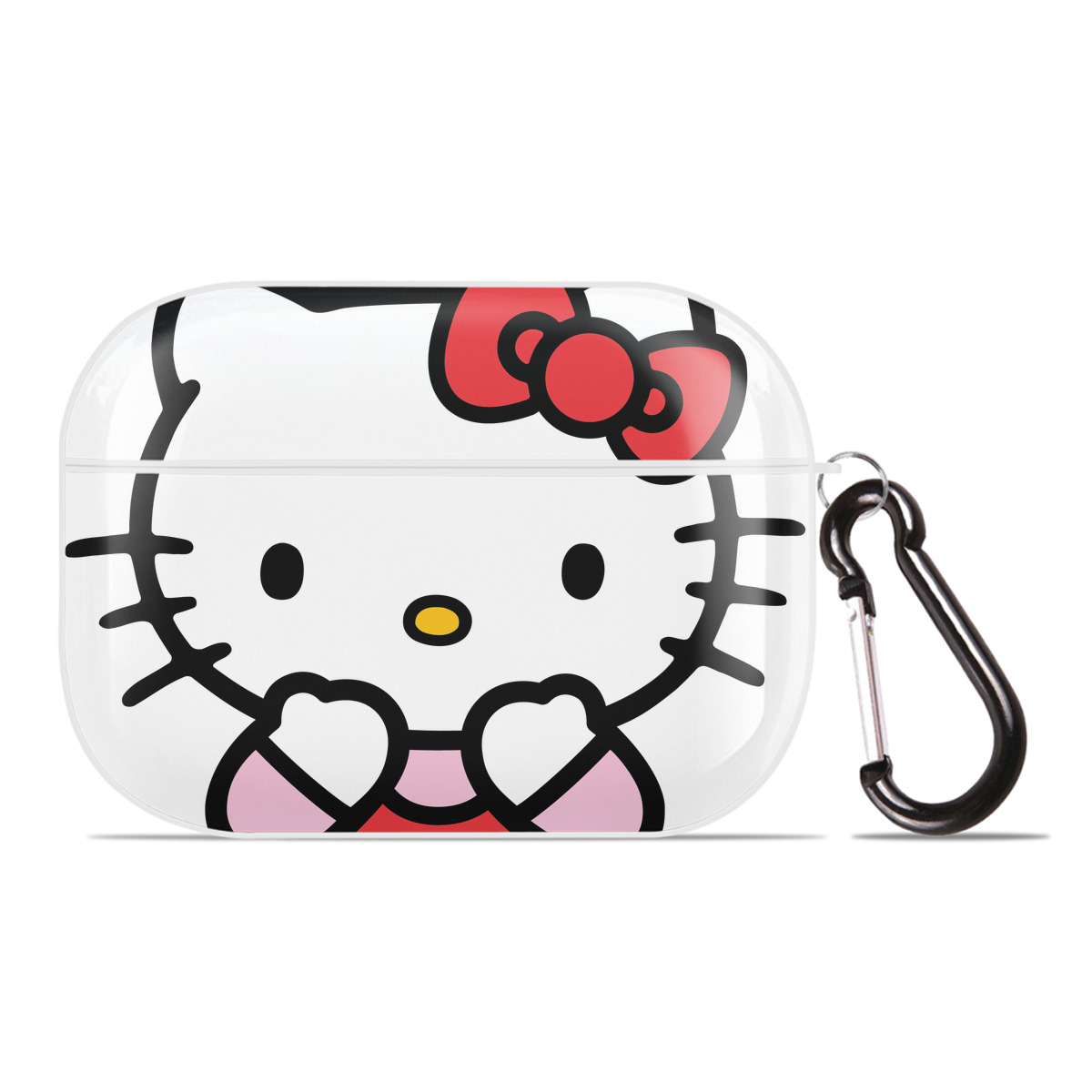 （画像用） Hello Kitty ハローキティ 【AirPods Pro用】ハードシェル保護ケース 耐衝撃・防指紋・カラビナ付き商品仕様