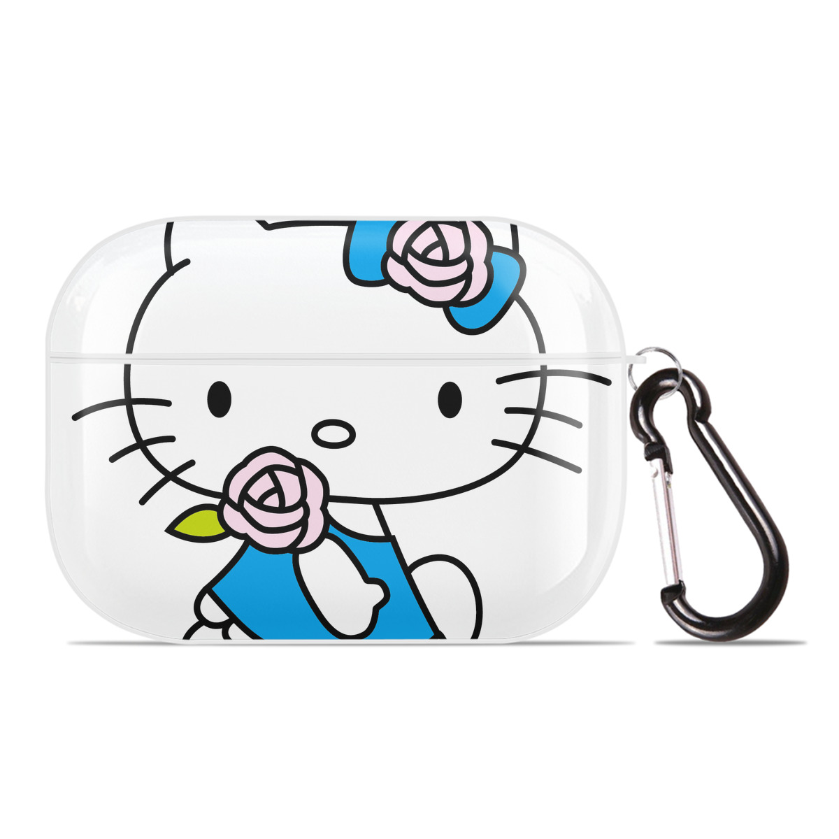 （画像用） Hello Kitty ハローキティ 【AirPods Pro用】ハードシェル保護ケース 耐衝撃・防指紋・カラビナ付き商品仕様