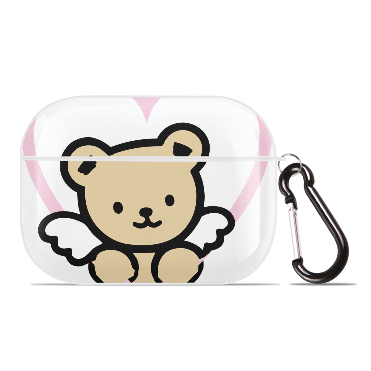 （画像用） Hello Kitty ハローキティ 【AirPods Pro用】ハードシェル保護ケース 耐衝撃・防指紋・カラビナ付き商品仕様