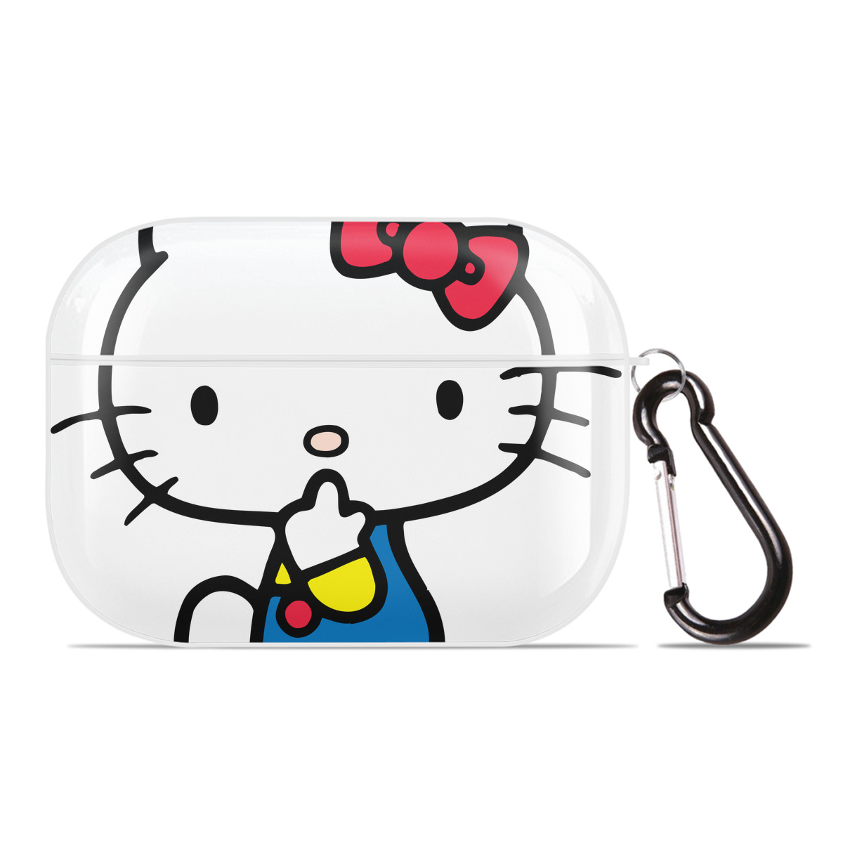 （画像用） Hello Kitty ハローキティ 【AirPods Pro用】ハードシェル保護ケース 耐衝撃・防指紋・カラビナ付き商品仕様