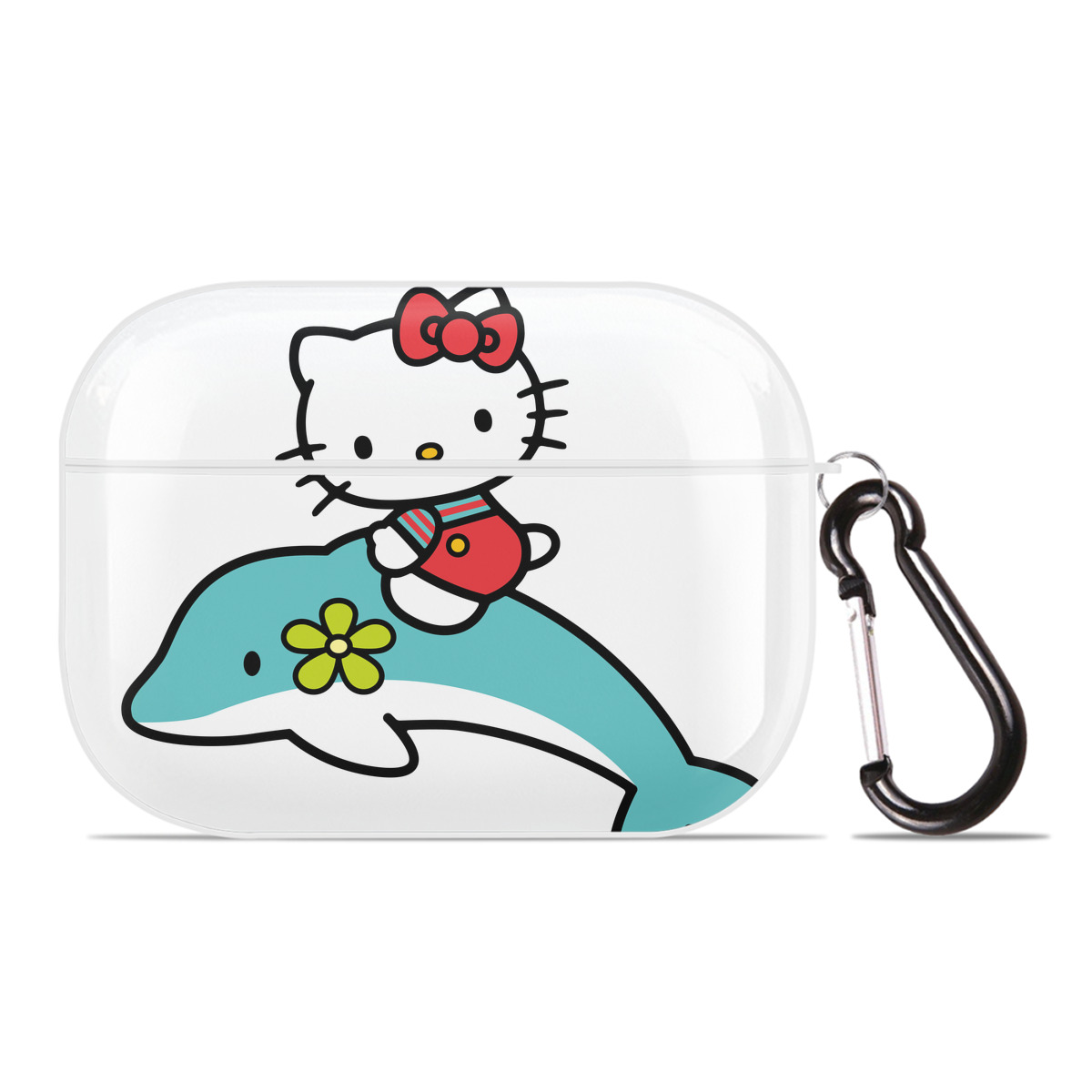 （画像用） Hello Kitty ハローキティ 【AirPods Pro用】ハードシェル保護ケース 耐衝撃・防指紋・カラビナ付き商品仕様