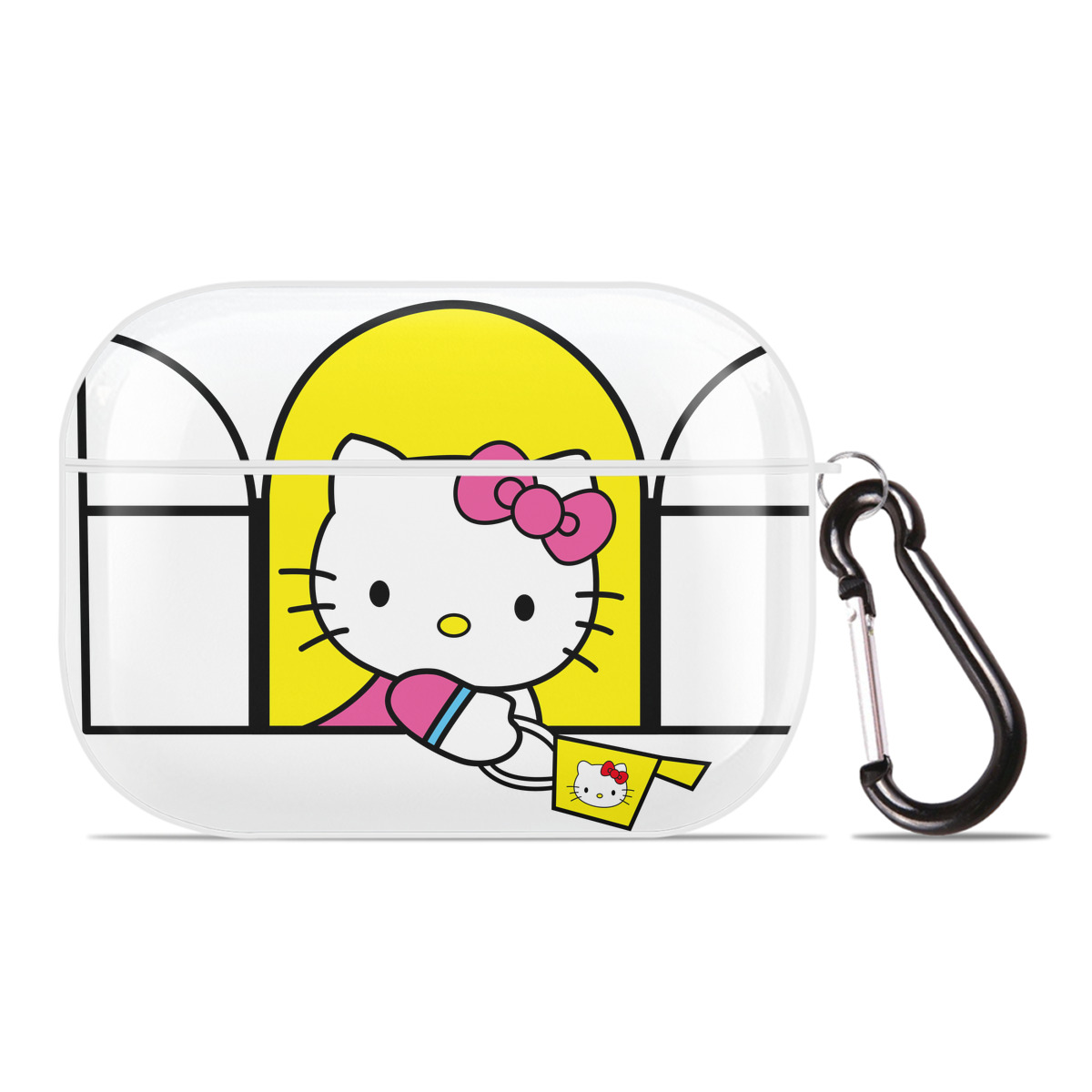 （画像用） Hello Kitty ハローキティ 【AirPods Pro用】ハードシェル保護ケース 耐衝撃・防指紋・カラビナ付き商品仕様