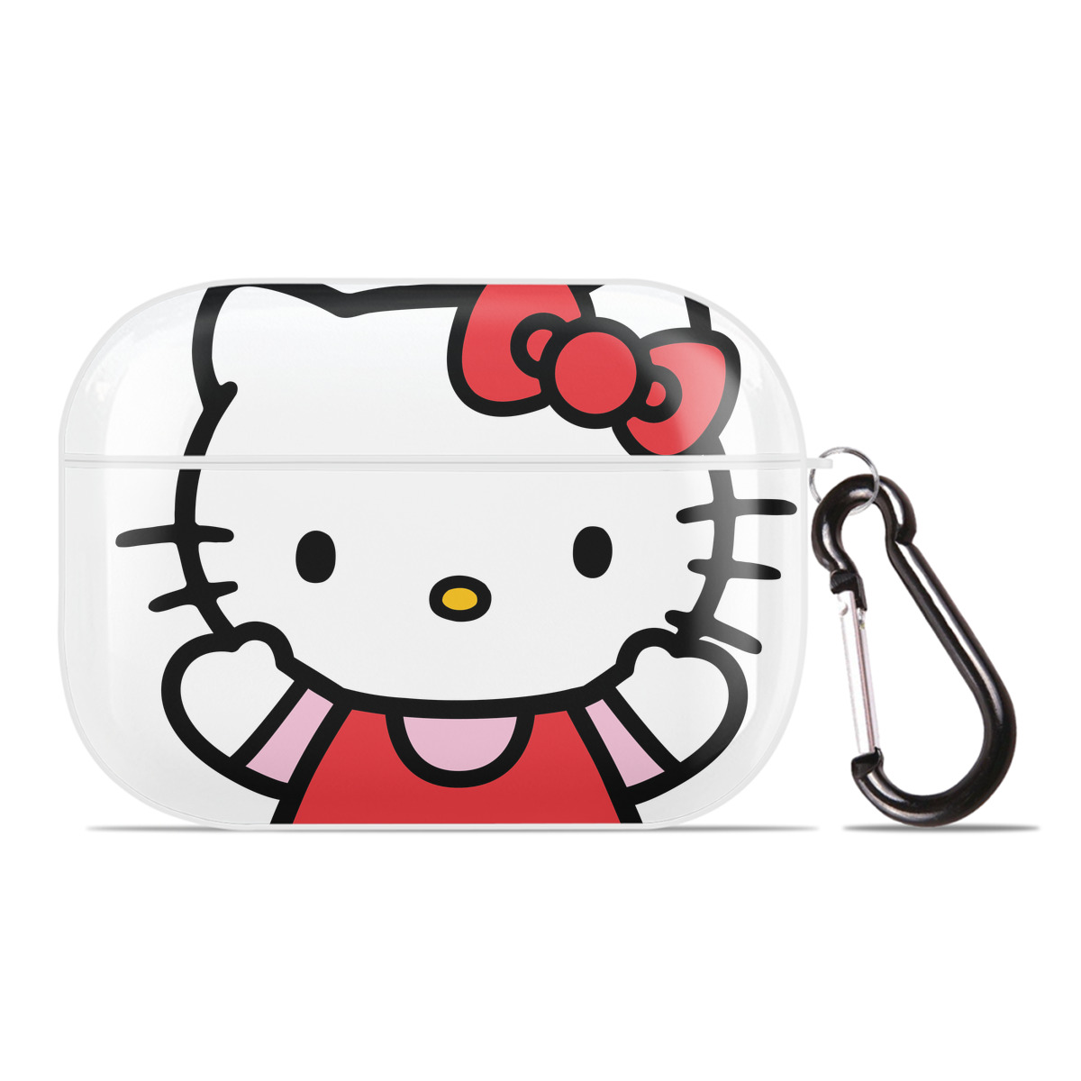 （画像用） Hello Kitty ハローキティ 【AirPods Pro用】ハードシェル保護ケース 耐衝撃・防指紋・カラビナ付き商品仕様