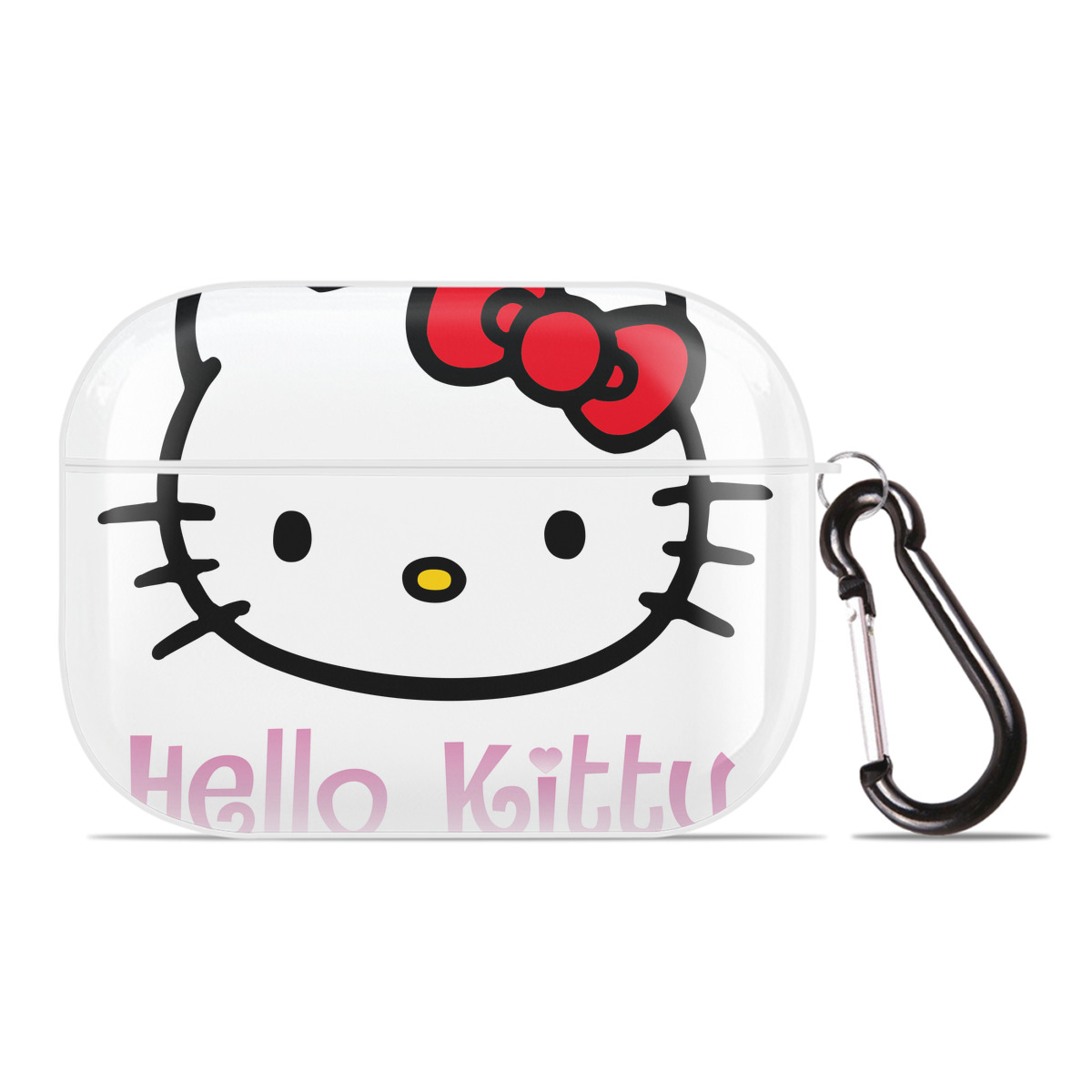 （画像用） Hello Kitty ハローキティ 【AirPods Pro用】ハードシェル保護ケース 耐衝撃・防指紋・カラビナ付き商品仕様