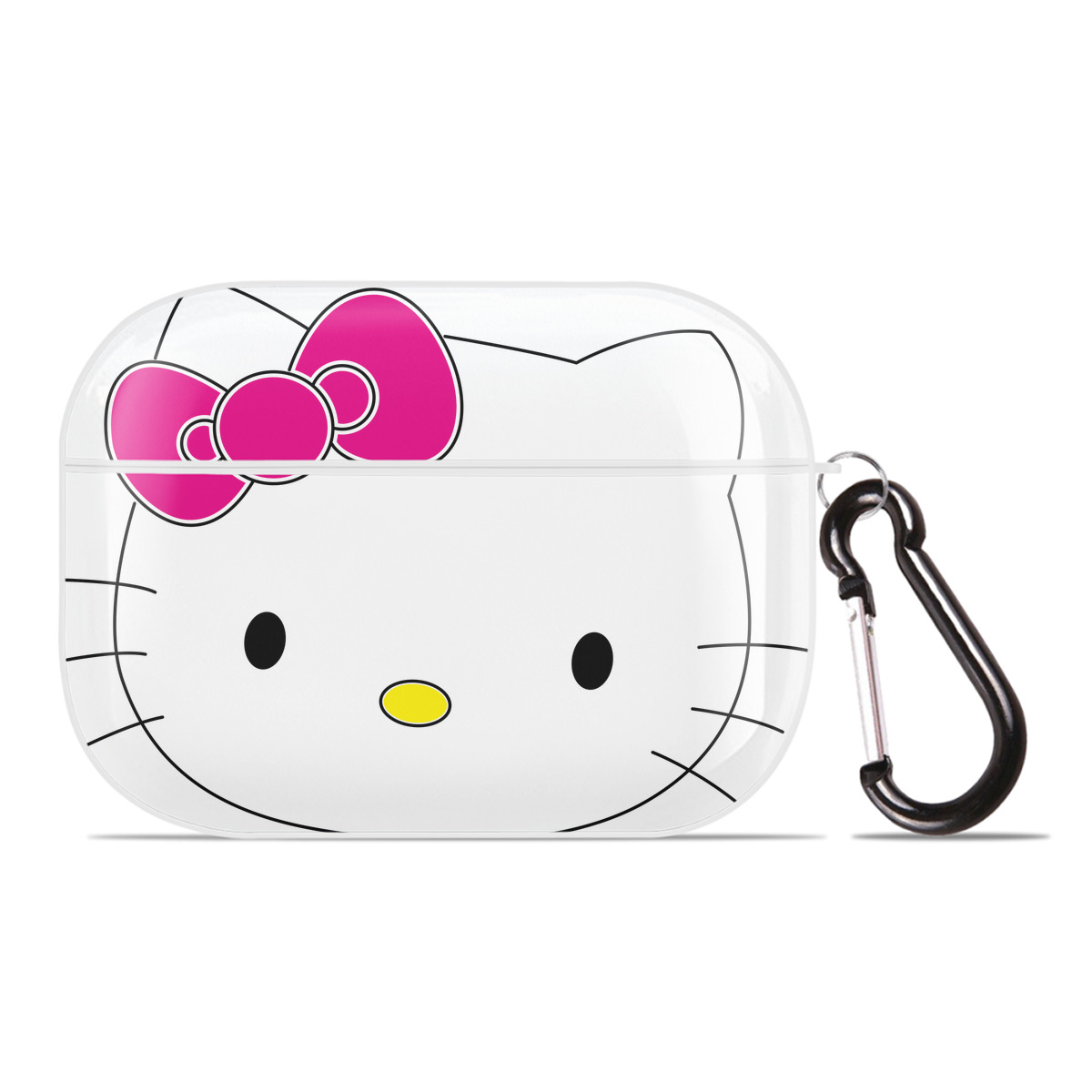 （画像用） Hello Kitty ハローキティ 【AirPods Pro用】ハードシェル保護ケース 耐衝撃・防指紋・カラビナ付き商品仕様