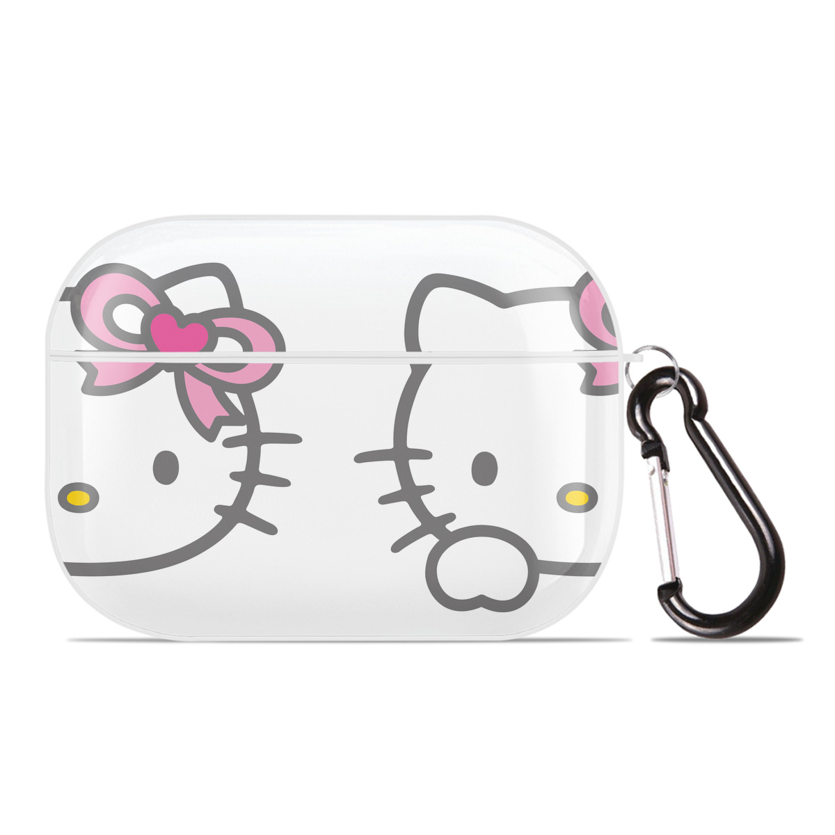 （画像用） Hello Kitty ハローキティ 【AirPods Pro用】ハードシェル保護ケース 耐衝撃・防指紋・カラビナ付き商品仕様