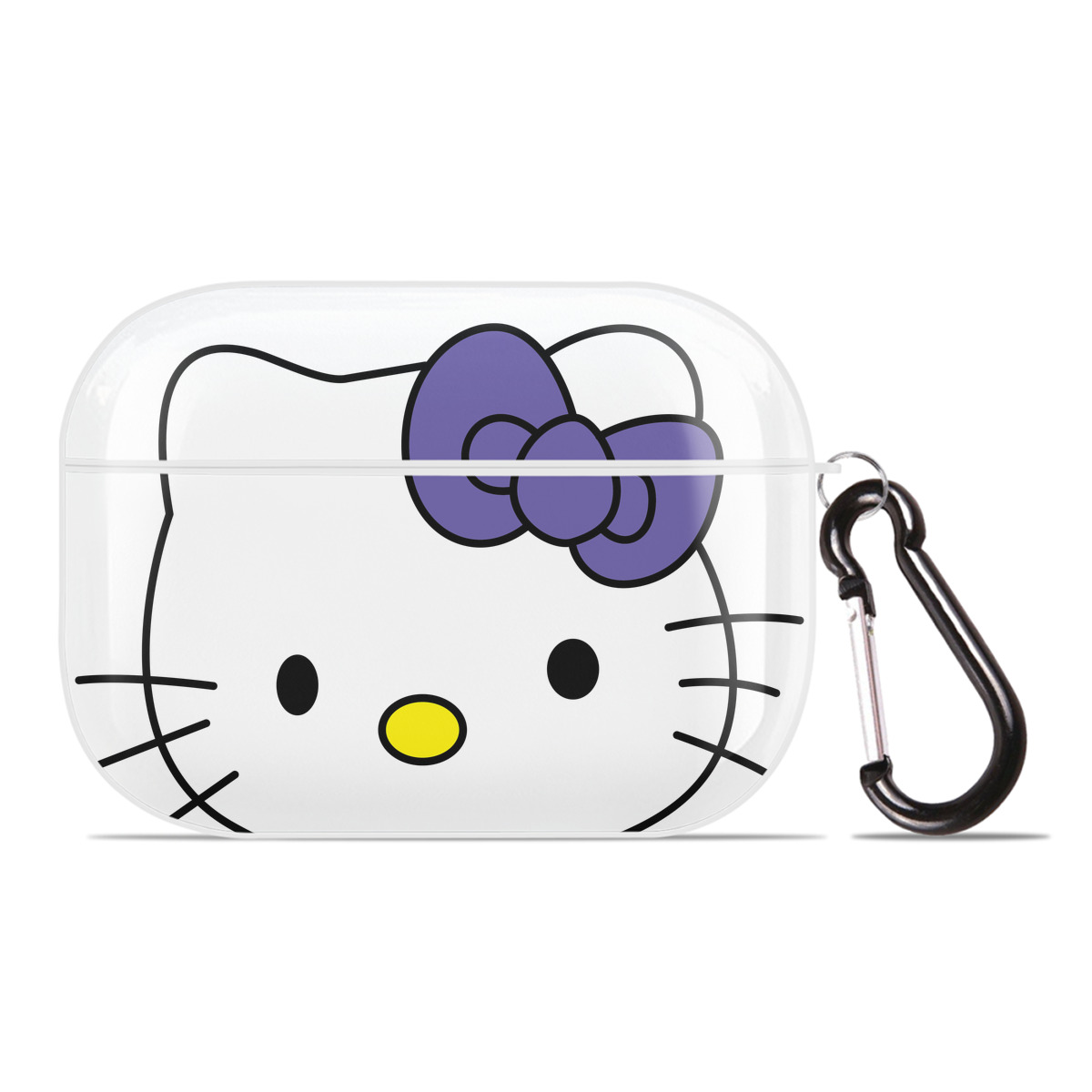 （画像用） Hello Kitty ハローキティ 【AirPods Pro用】ハードシェル保護ケース 耐衝撃・防指紋・カラビナ付き商品仕様