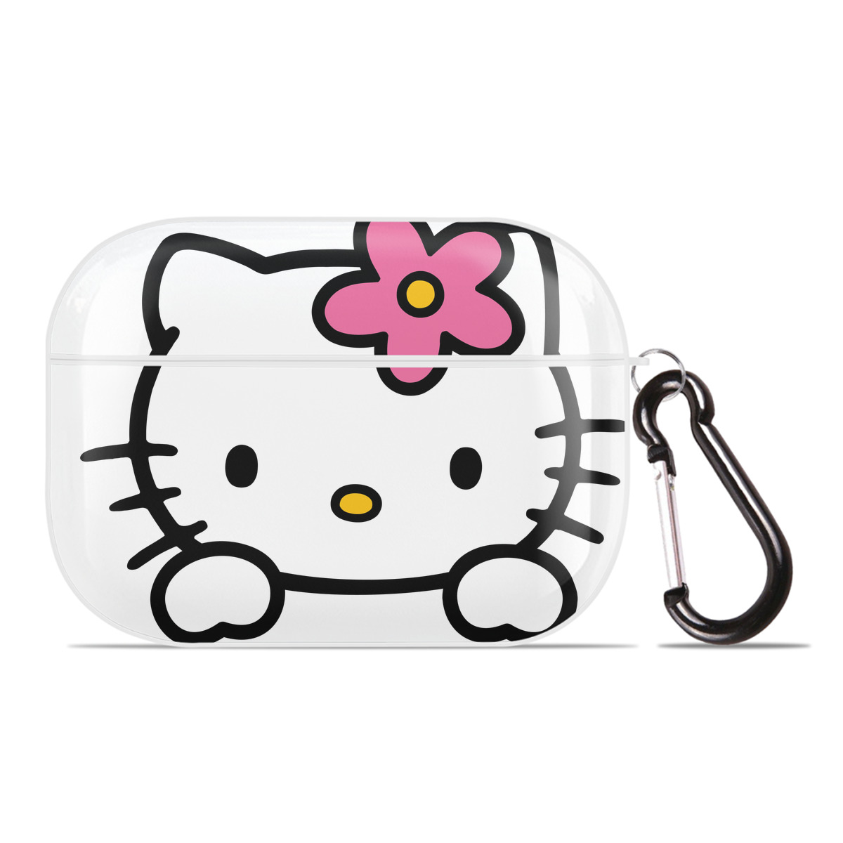 （画像用） Hello Kitty ハローキティ 【AirPods Pro用】ハードシェル保護ケース 耐衝撃・防指紋・カラビナ付き商品仕様