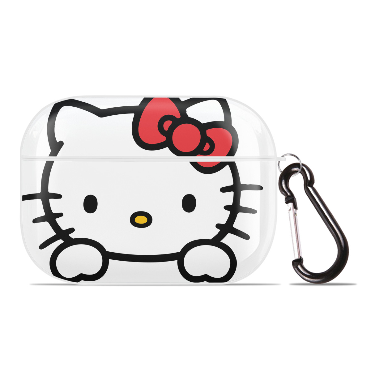 （画像用） Hello Kitty ハローキティ 【AirPods Pro用】ハードシェル保護ケース 耐衝撃・防指紋・カラビナ付き商品仕様