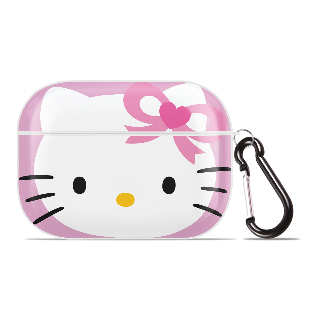 （画像用） Hello Kitty ハローキティ 【AirPods Pro用】ハードシェル保護ケース 耐衝撃・防指紋・カラビナ付き商品仕様