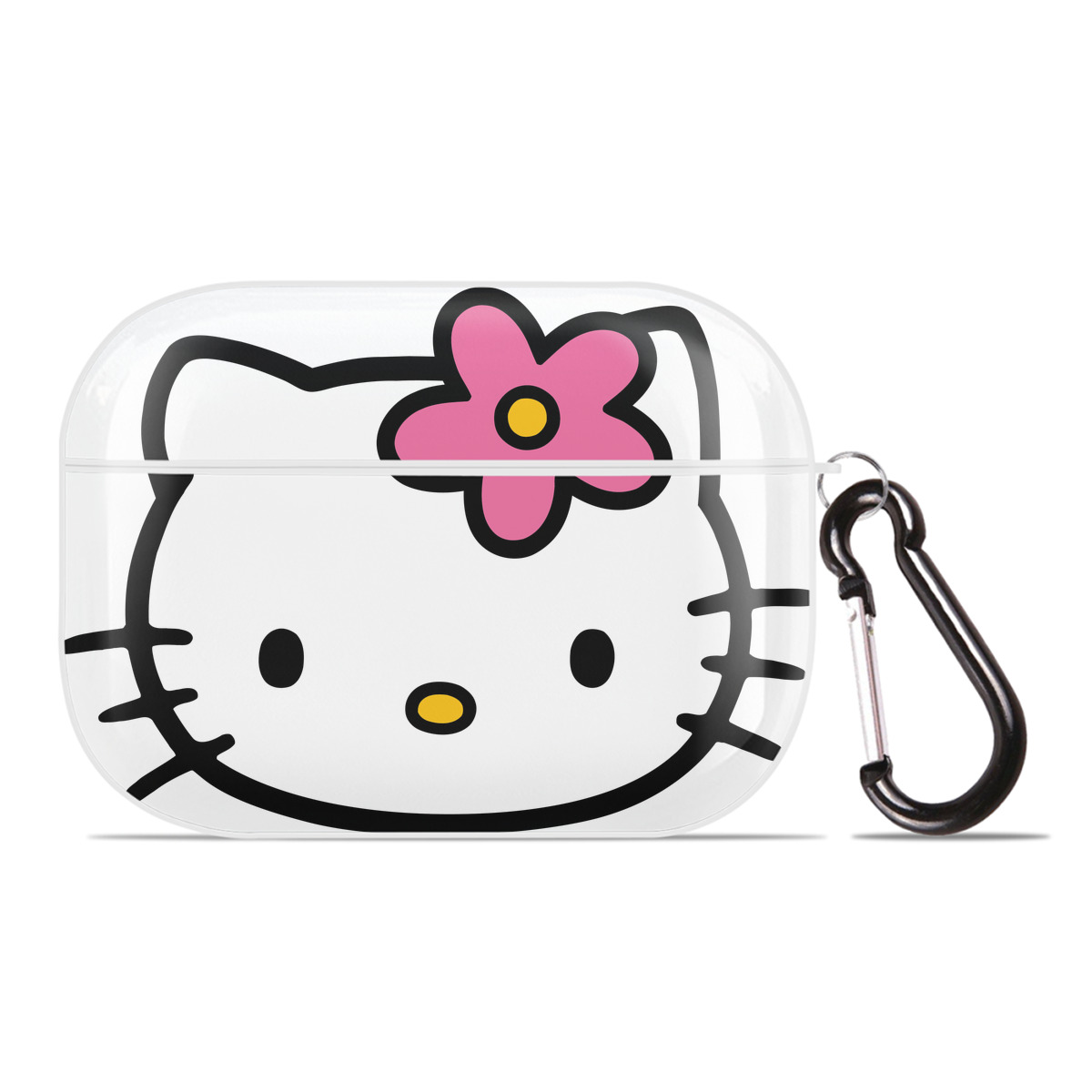 （画像用） Hello Kitty ハローキティ 【AirPods Pro用】ハードシェル保護ケース 耐衝撃・防指紋・カラビナ付き商品仕様