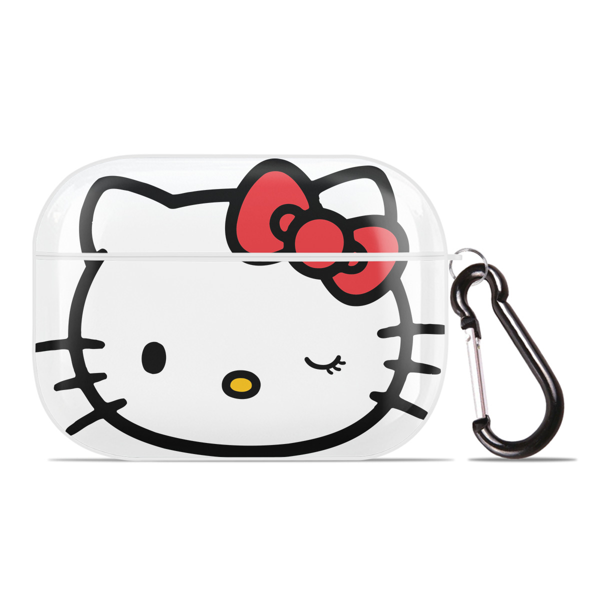 （画像用） Hello Kitty ハローキティ 【AirPods Pro用】ハードシェル保護ケース 耐衝撃・防指紋・カラビナ付き商品仕様