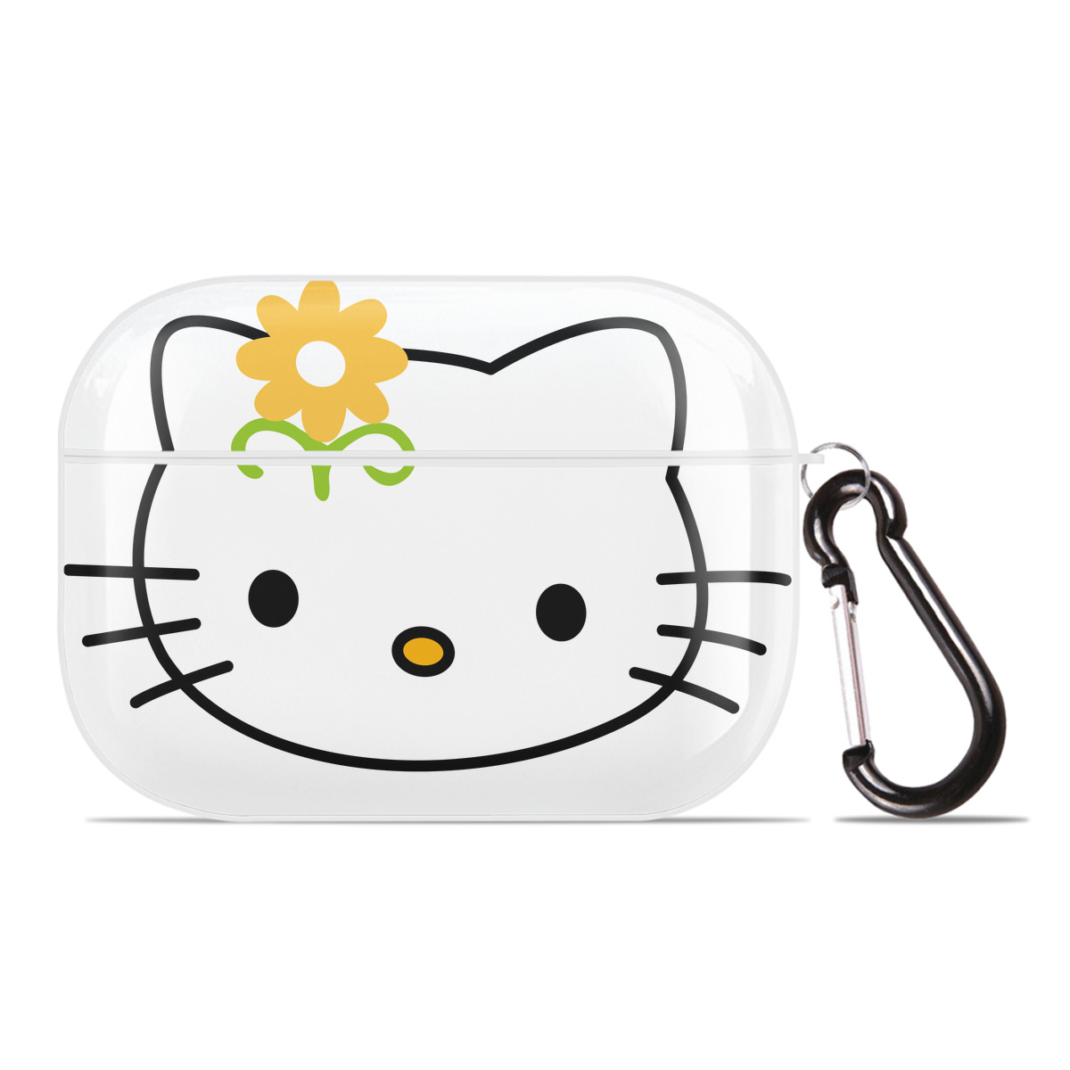 （画像用） Hello Kitty ハローキティ 【AirPods Pro用】ハードシェル保護ケース 耐衝撃・防指紋・カラビナ付き商品仕様