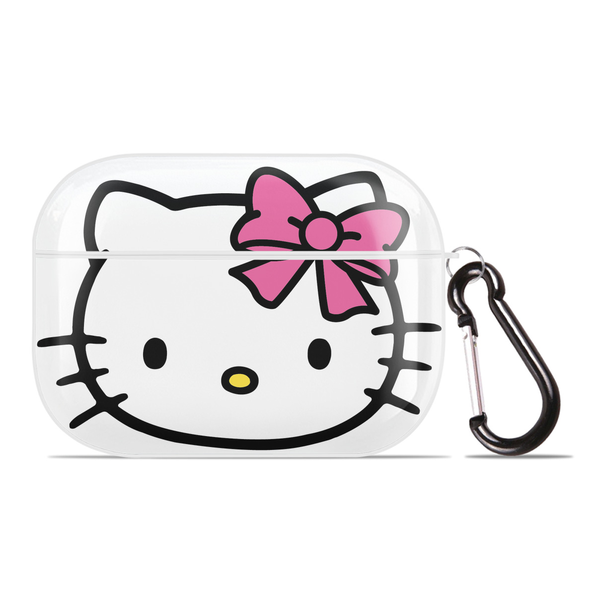 （画像用） Hello Kitty ハローキティ 【AirPods Pro用】ハードシェル保護ケース 耐衝撃・防指紋・カラビナ付き商品仕様
