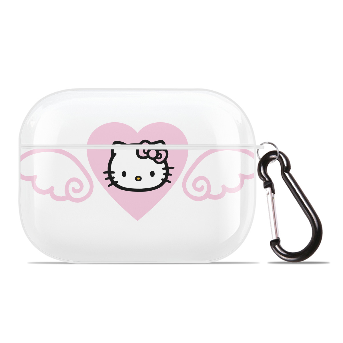 （画像用） Hello Kitty ハローキティ 【AirPods Pro用】ハードシェル保護ケース 耐衝撃・防指紋・カラビナ付き商品仕様