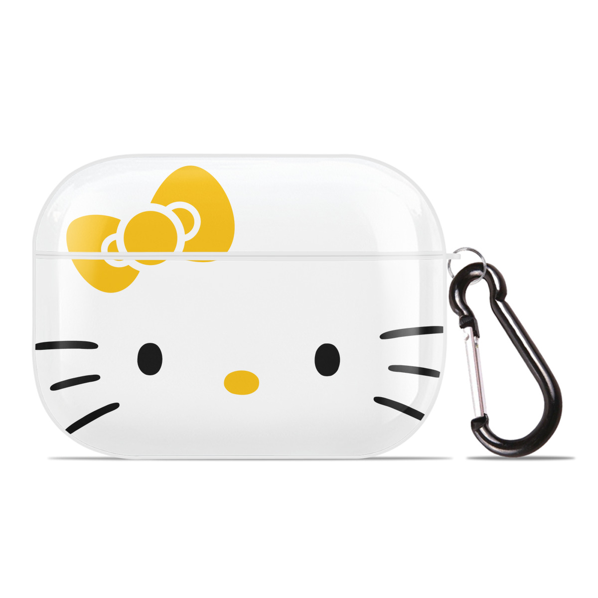 （画像用） Hello Kitty ハローキティ 【AirPods Pro用】ハードシェル保護ケース 耐衝撃・防指紋・カラビナ付き商品仕様