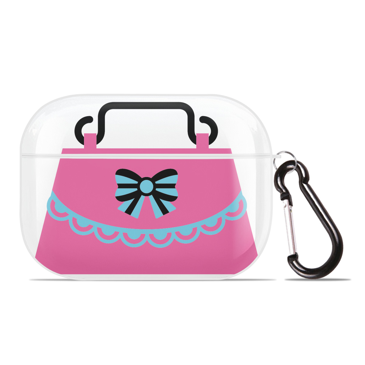 （画像用） Hello Kitty ハローキティ 【AirPods Pro用】ハードシェル保護ケース 耐衝撃・防指紋・カラビナ付き商品仕様