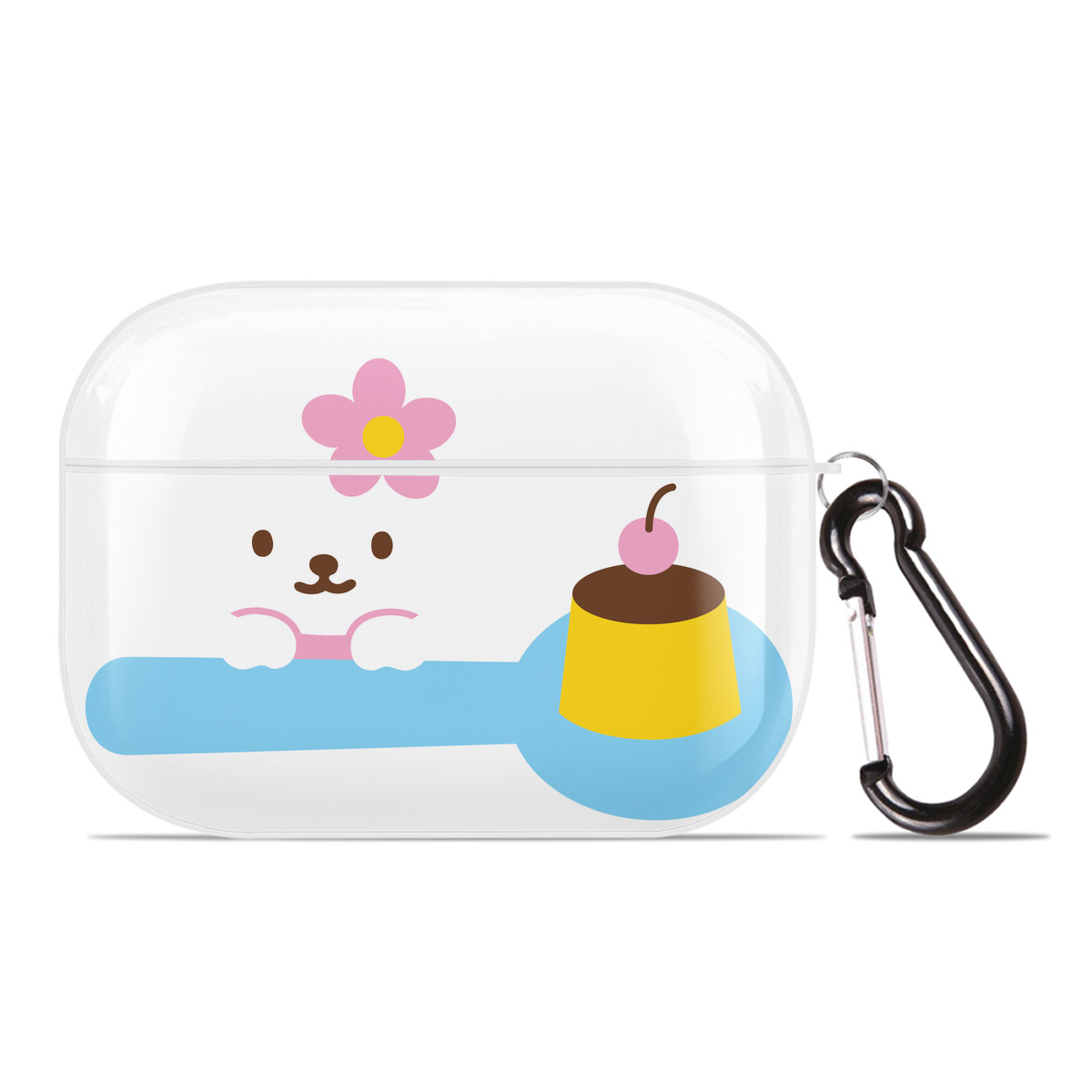 （画像用） Hello Kitty ハローキティ 【AirPods Pro用】ハードシェル保護ケース 耐衝撃・防指紋・カラビナ付き商品仕様
