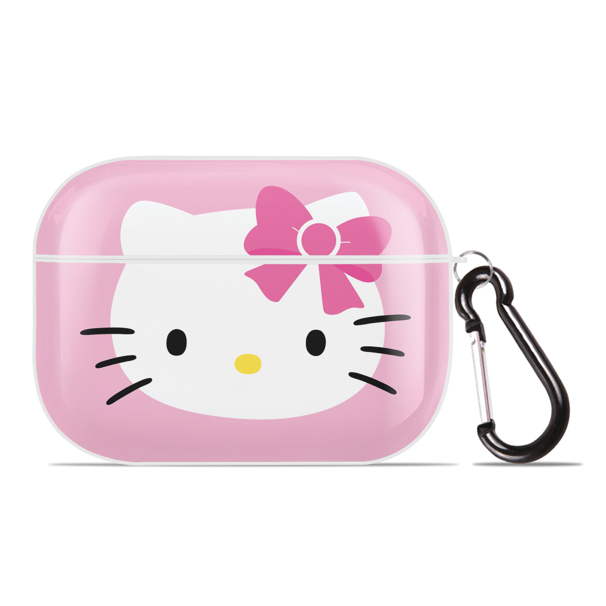 （画像用） Hello Kitty ハローキティ 【AirPods Pro用】ハードシェル保護ケース 耐衝撃・防指紋・カラビナ付き商品仕様