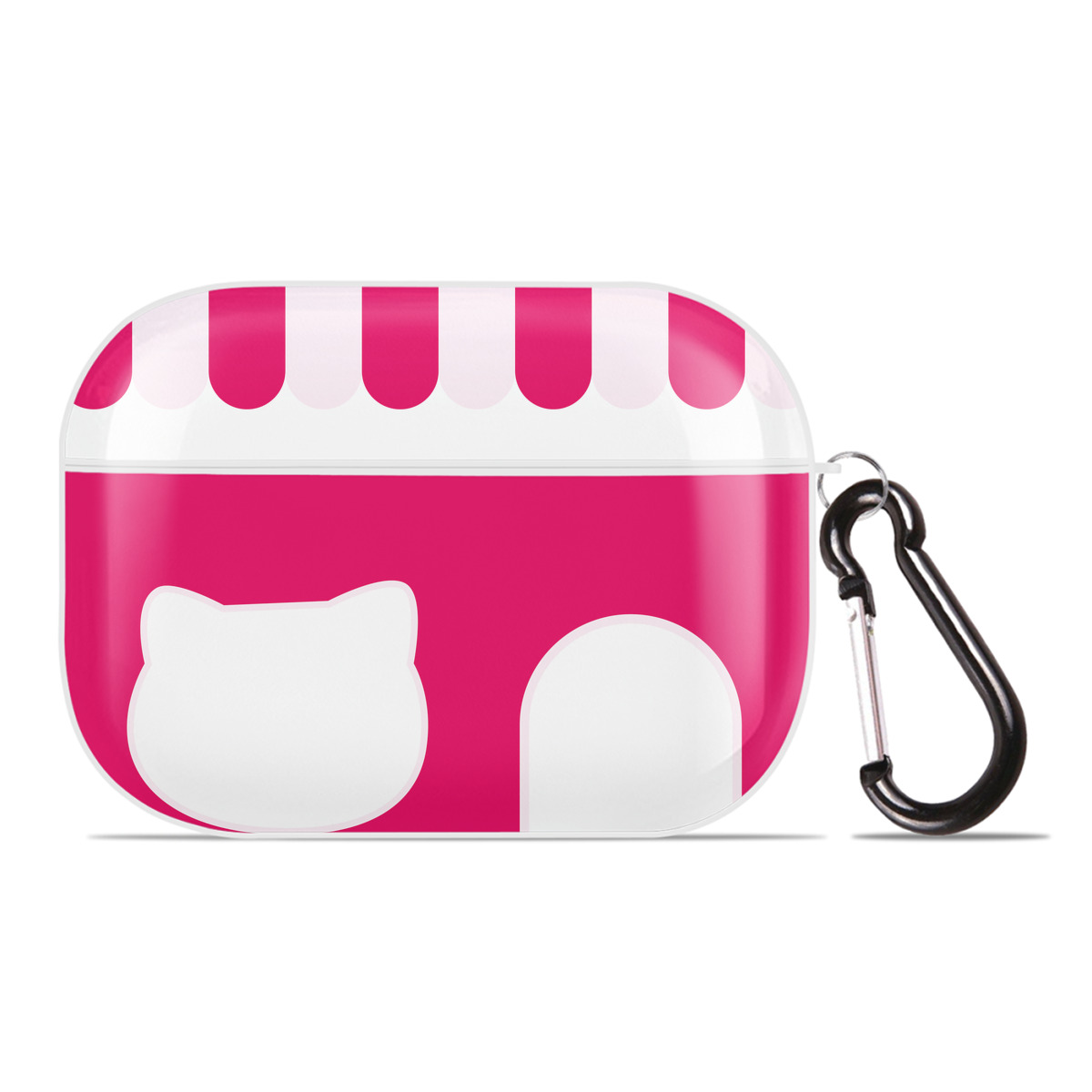 （画像用） Hello Kitty ハローキティ 【AirPods Pro用】ハードシェル保護ケース 耐衝撃・防指紋・カラビナ付き商品仕様