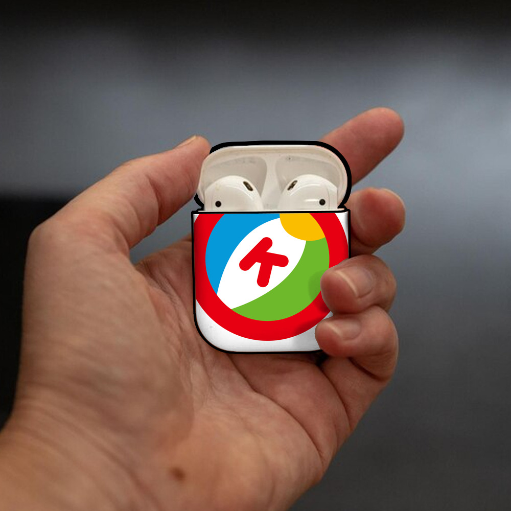 Hello Kitty ハローキティ AirPods 第2世代保護ケース ハードシェル ブラック 耐衝撃・防指紋・カラビナ付き